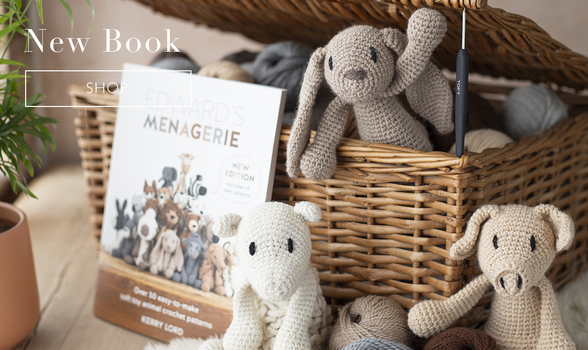 toft new book edwards menageria crochet patterns toys bunny sheep